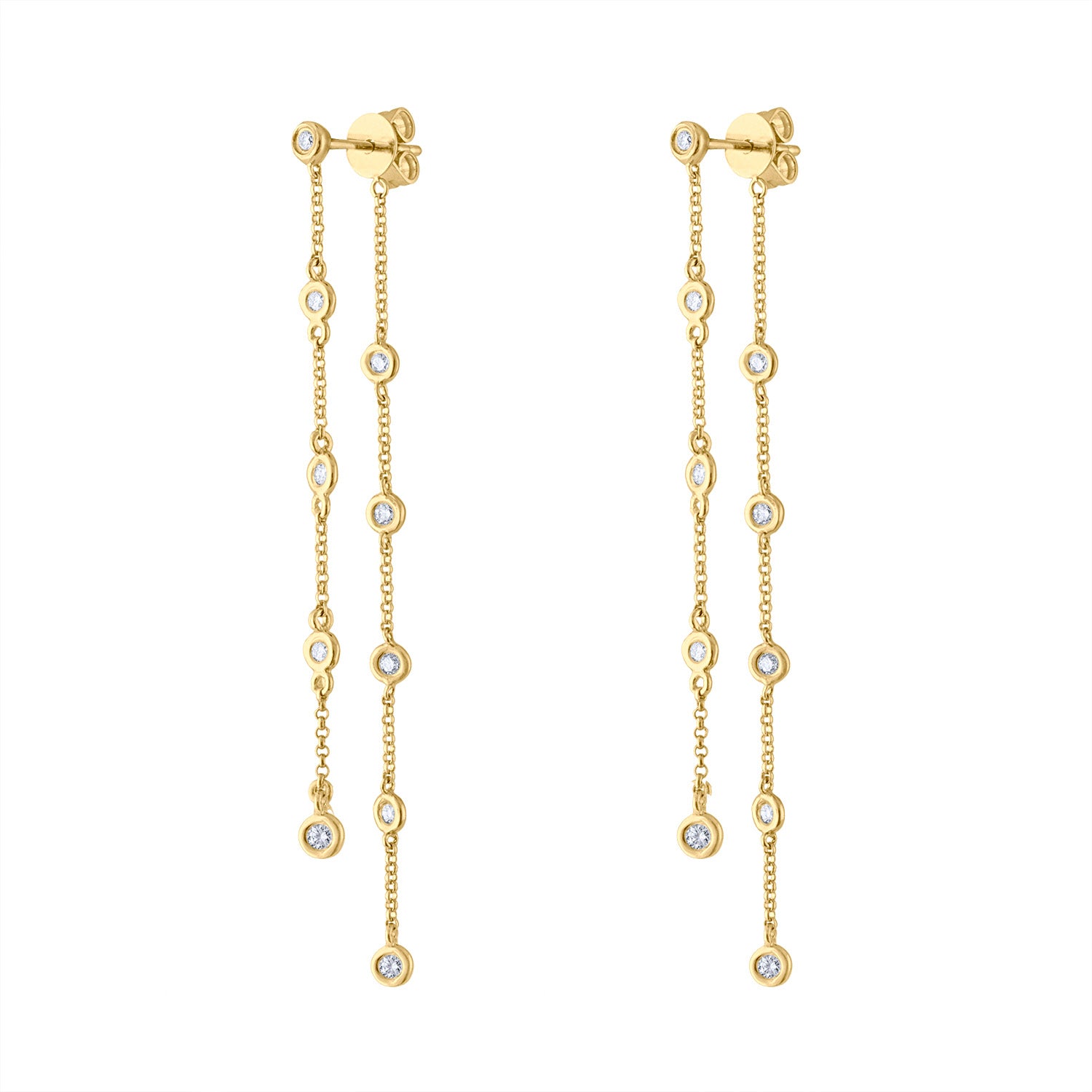 Dainty 24K Gold Filled Pink Tulip Crystal Pearl Chain Necklace Earring –  ArtGalleryZen